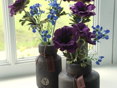 Brynxz Set of 3 Bottles Leather Rope Majestic Brown