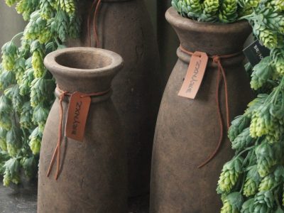 Brynxz Vase Luxury Leather Rope Majestic Brown