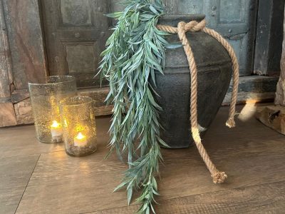 Sylxz Hanging Finest Leaf Grey Green 90 cm