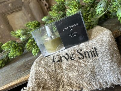 Led Waxinelichtje Groen Set Van 2 Countryfield