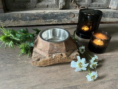 Voerbak - Waterbak Oud-Indische-Poer