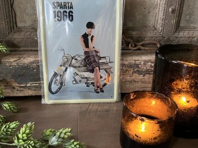 Metalen Reclame Wandbord : Sparta 1966